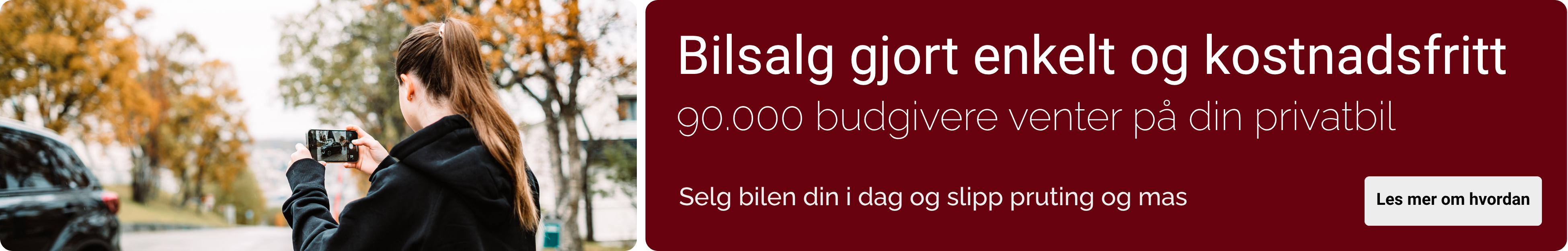 Kampanjebanner på Auksjonen.no